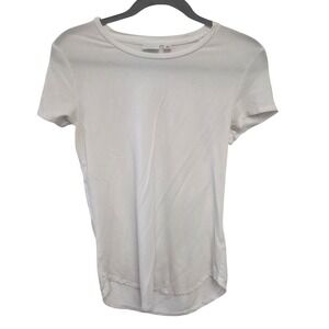 BABATON White Crew Neck Short Sleeve Basic Tee Shirt Women's‎ Size L